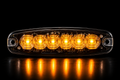 Feu de Gabarit LED Ambre Ultra-Plat 6 LEDs - Camion