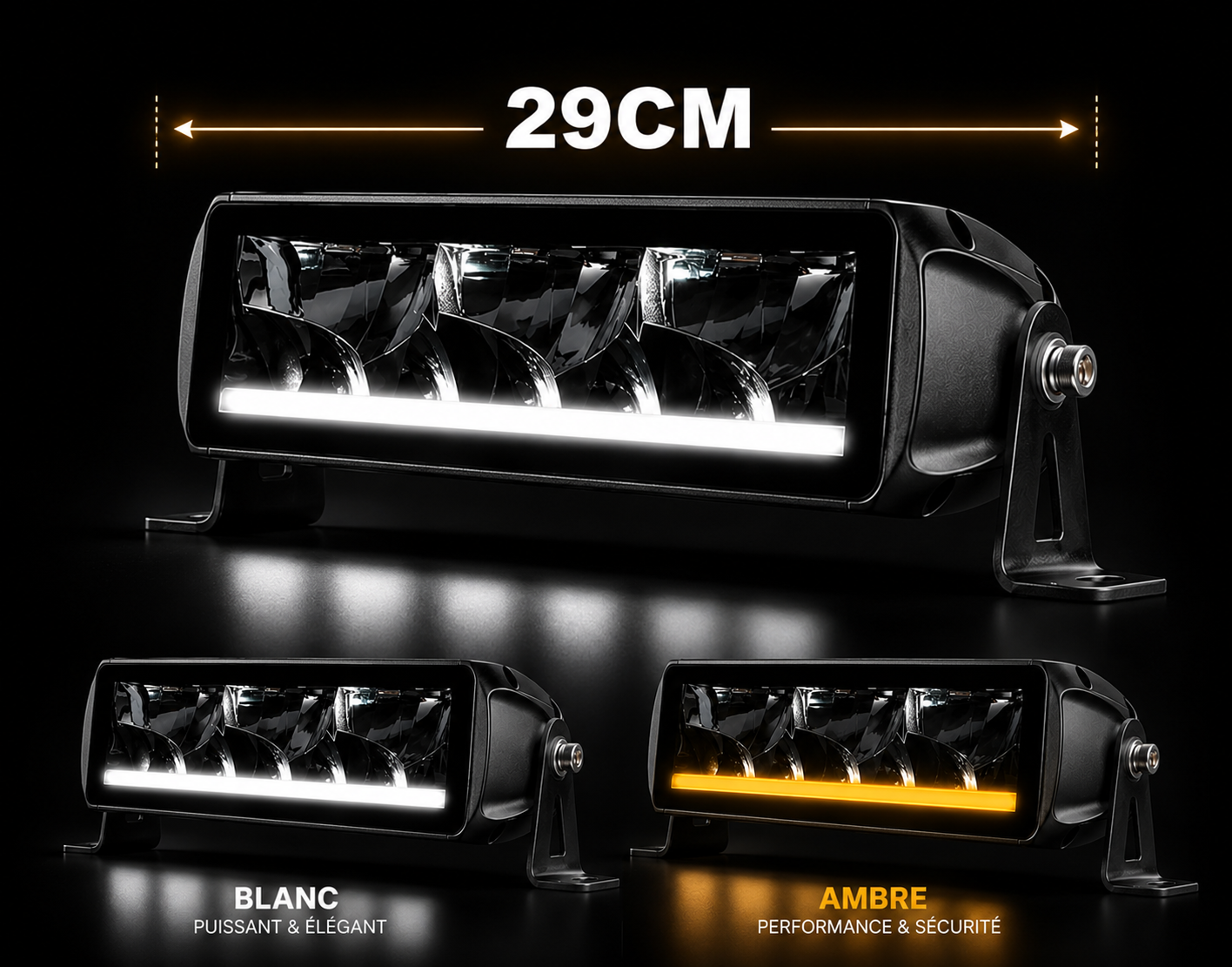 Barre LED Dual Horizon ,78 watts, 11 000 lumens