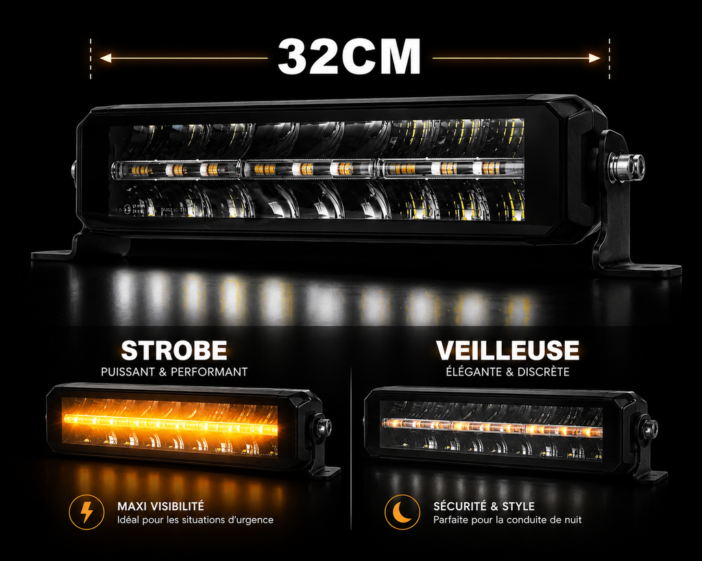 Barre LED Dual Meteor Ultra Longue Portée