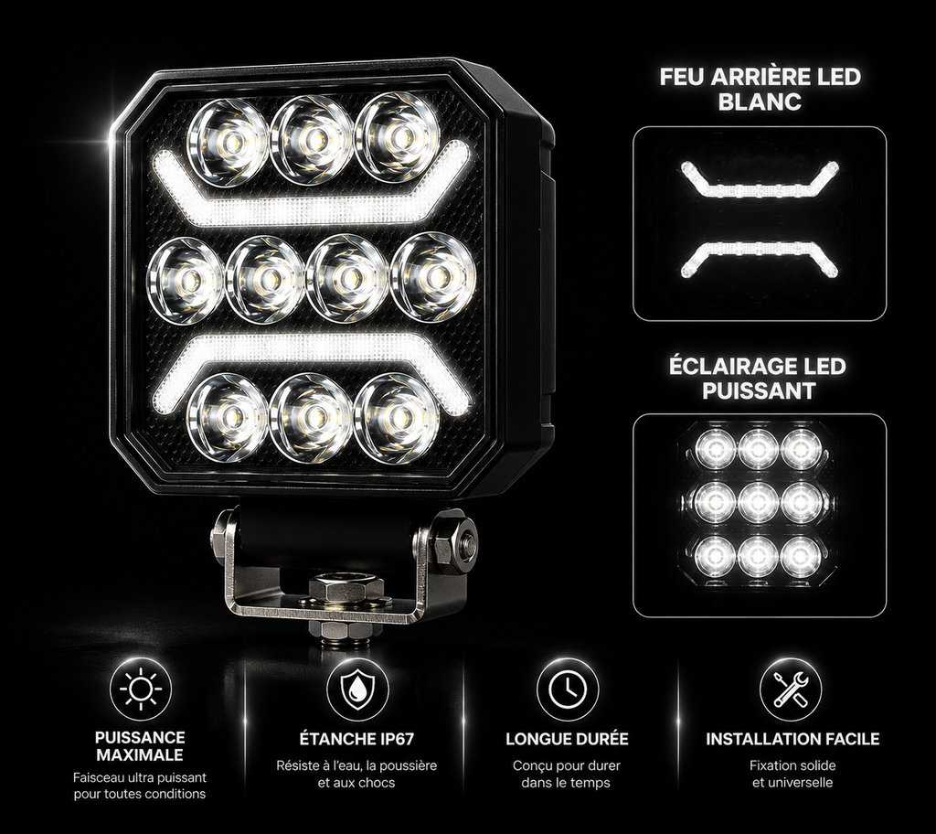 Feu de Travail LED Dual Color
