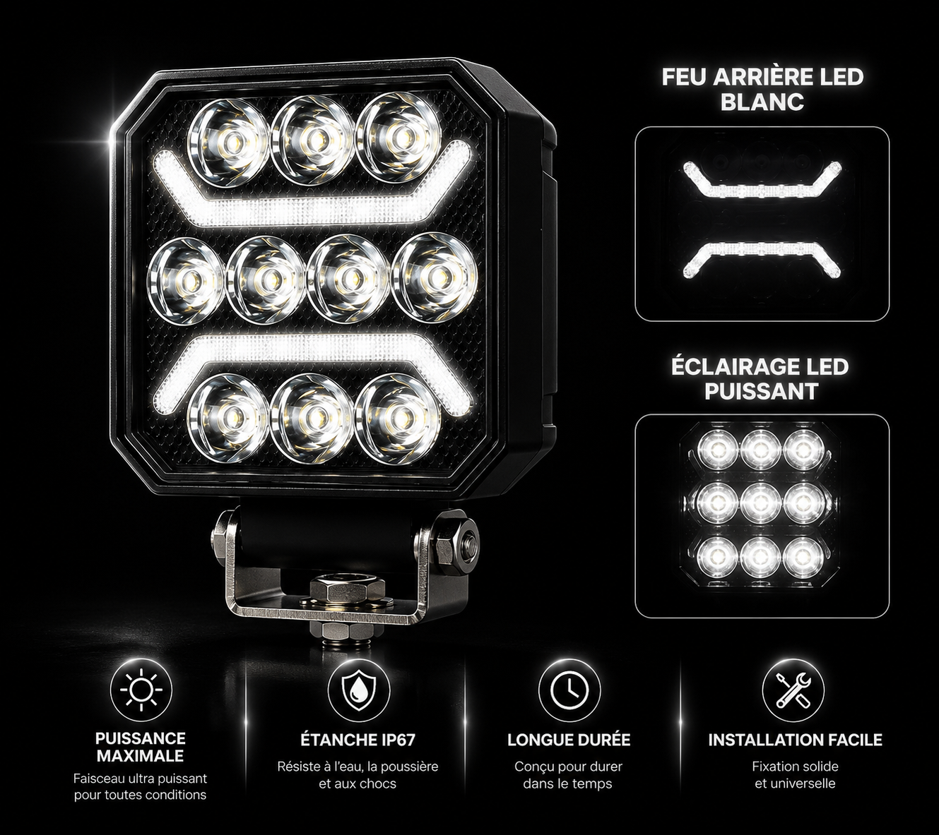 Feu de Travail LED Dual Color
