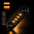 Feu de gabarit LED ambre 4 LEDs – IP68