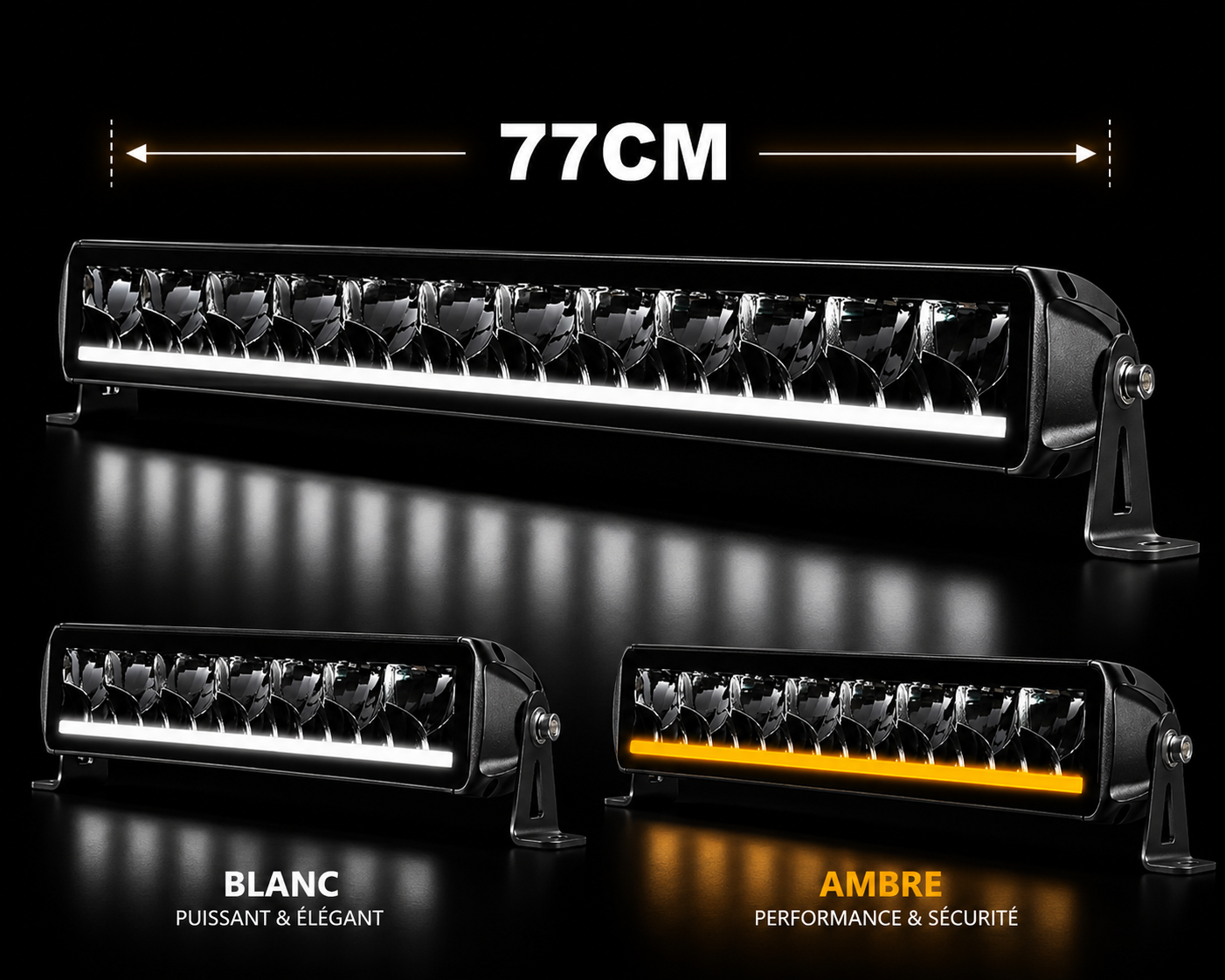 Barre LED Dual Horizon ,78 watts, 11 000 lumens