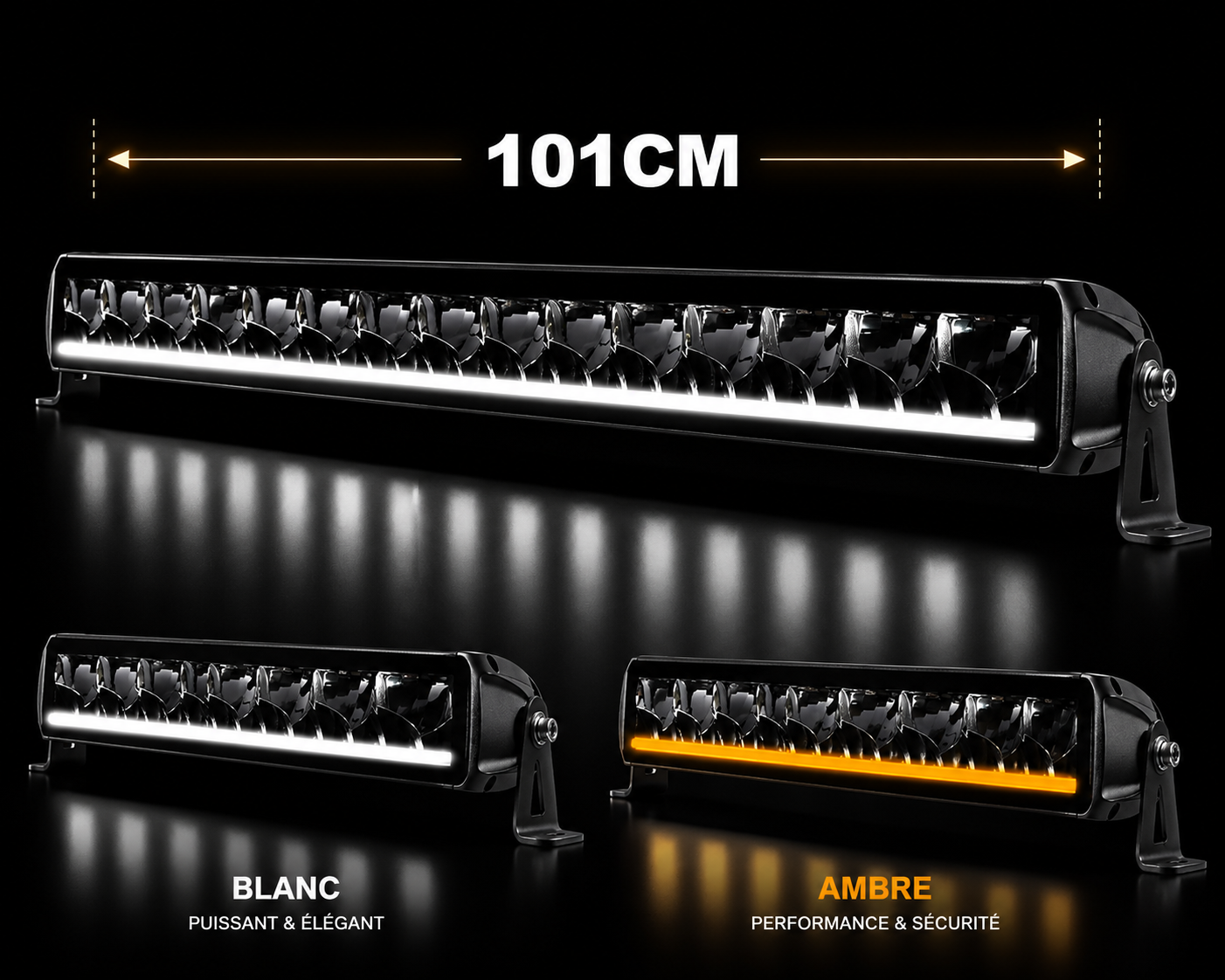 Barre LED Dual Horizon ,78 watts, 11 000 lumens