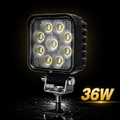 Feu de travail LED 36W carré compact avec support de montage