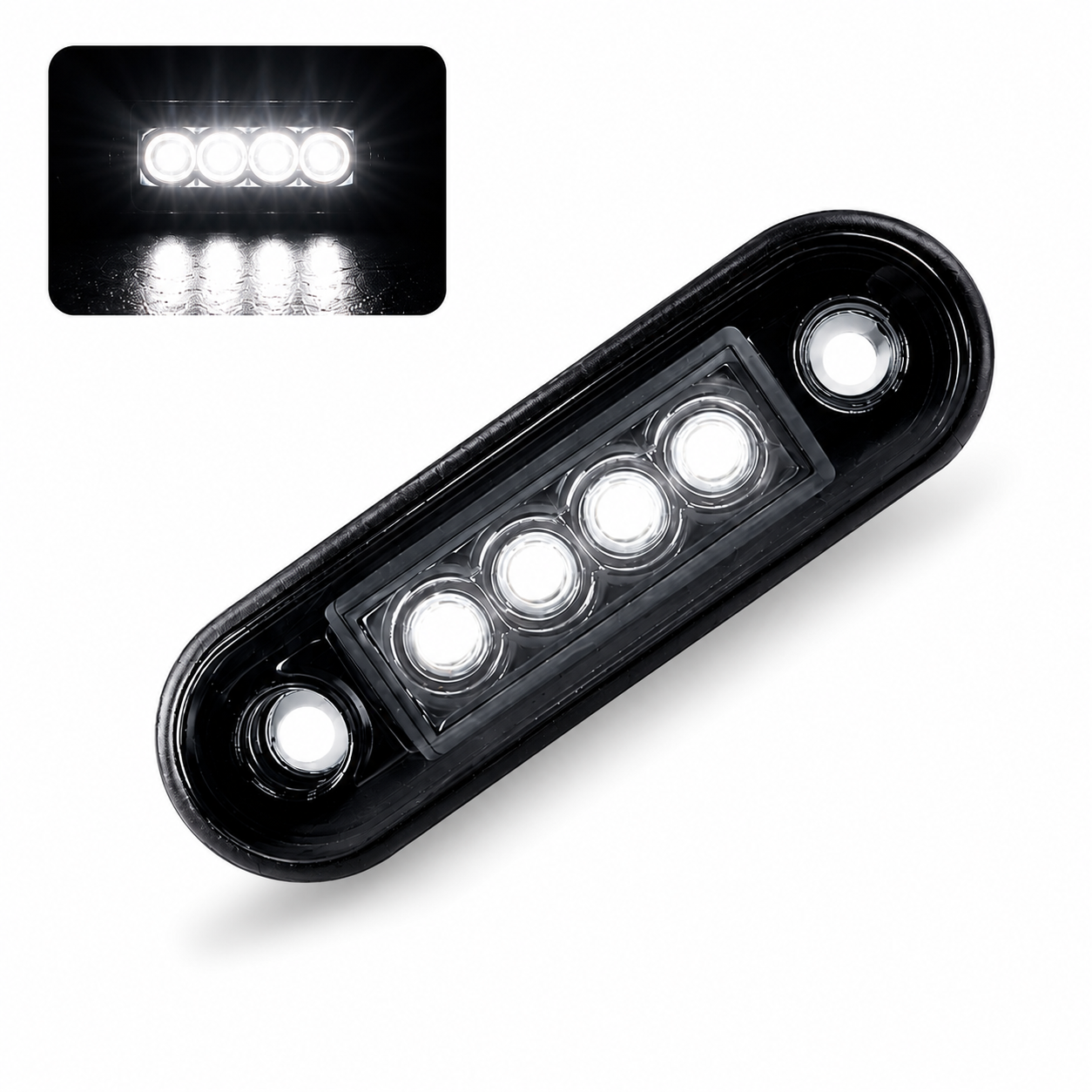 Feu de gabarit LED blanc 4 LEDs – IP67