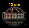 Feu Flash LED Bicolore Blanc/Ambre – 12 cm