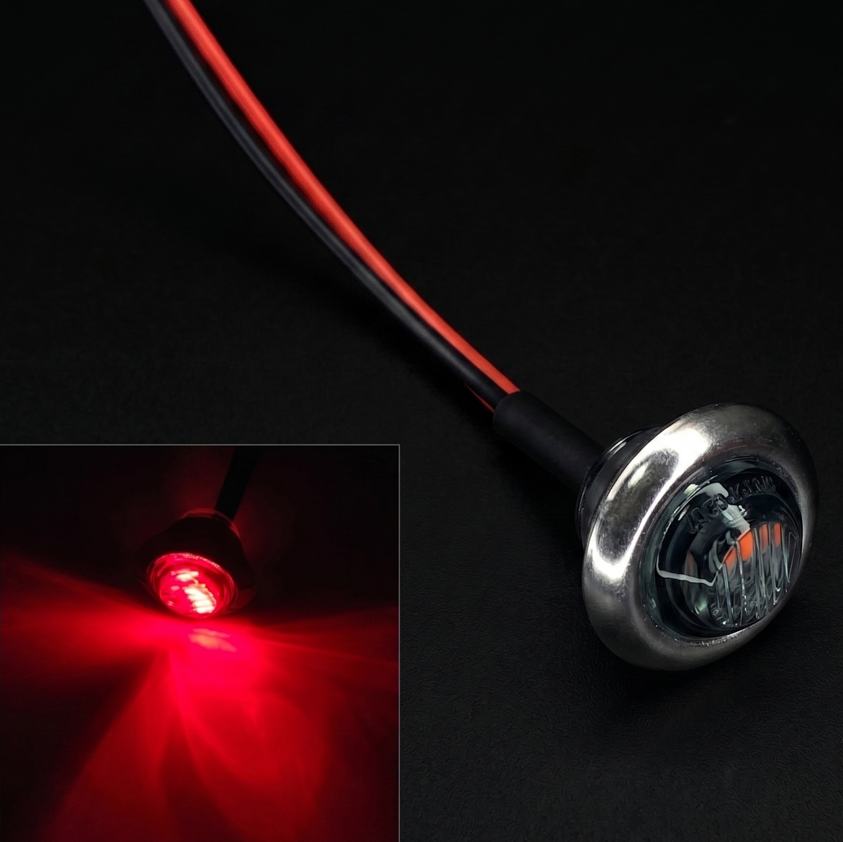 Fiche LED Encastrable Cabine Camion – Blanc / Rouge / Orange